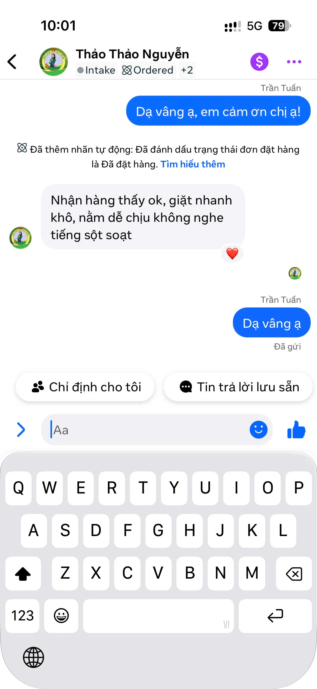 Nhận xét về giặt và cảm giác khi nằm